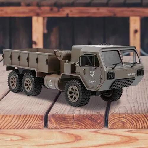 Miniatura 2 de GoolRC Camión militar RC, auto de control remoto a escala 1:12 6WD, autos militares de 2.4 GHz, camión todoterreno todo terreno, vehículo de juguete
