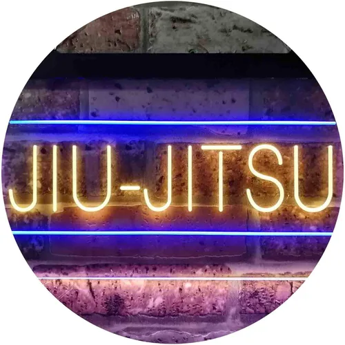 Miniatura 12 de ADVPRO Jiu-Jitsu Brasileño Sport Dual Color LED Neon Sign Azul y Rojo 12 x 8 pulgadas st6s32-i3836-br