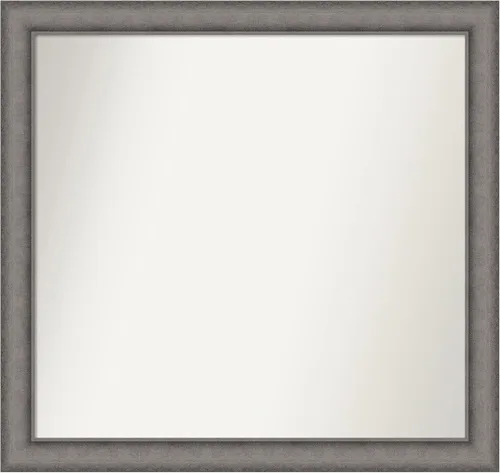 Miniatura 40 de Amanti Art Espejo de pared personalizado no biselado (24.5 x 24.5 pulgadas), marco gris marrón alta, varios tamaños personalizados, espejo de baño
