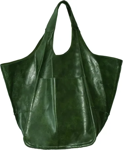 KlaOYer - Bolso de mano de cuero de gran capacidad, bolso de trabajo, bolso hobo de piel sintética, bolso de mano y bandolera grande, bolso de viaje