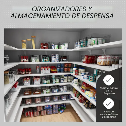 Miniatura 2 de ClearSpace Contenedores de almacenamiento de plástico transparente – Organizadores de despensa y contenedores de almacenamiento, organizador