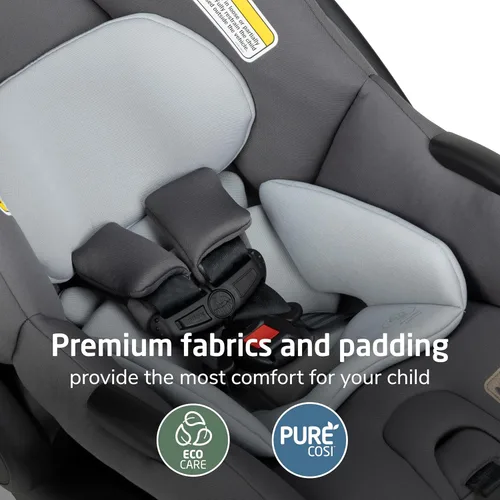 Miniatura 4 de Maxi-Cosi Mico Pro Asiento de automóvil infantil para bebé con base, silla ventilada, almohadilla suave para reposacabezas, pestillo de fácil