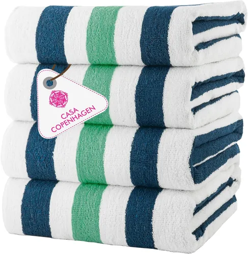 Miniatura 26 de CASA COPENHAGEN Solitaire Juego de 6 toallas - Negro, 600 GSM 2 toallas de baño 2 toallas de mano 2 toallitas, diseñadas en Dinamarca, hechas