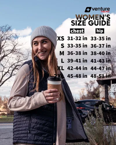 Miniatura 7 de Venture Heat Women's Bluetooth Heated Vest with Battery Pack Included - App Control Insulated Puffer 7.4V