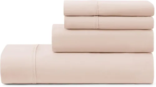 Miniatura 37 de UGG Juego de sábanas refrescantes de lujo de 4 piezas para cama King, con bolsillos profundos, ropa de cama prémium con 2 fundas de almohada, Blanco
