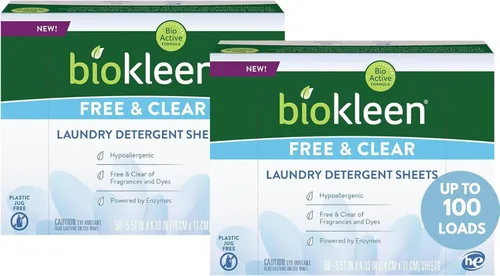 Miniatura 9 de Biokleen Detergente líquido natural para ropa - 300 cargas - Ecológico, concentrado, a base de plantas, seguro para niños y mascotas, sin