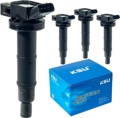 KSU Paquete de bobina de encendido 2.4L compatible con Toyota Camry Highlander RAV4 TC, UF333, 90919-02244, 6731307 (paquete de 4) (Nota: Camry,