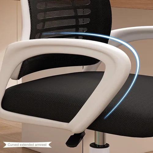 Miniatura 7 de Ergonomic Office Computer Chair with Extended Armrest, Adjustable Desk Chair with Swivel Headrest, Thickened Latex Sponge Cushion, Enlarged Nylon