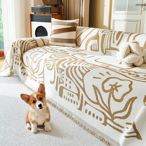 Miniatura 17 de MYSKY HOME Fundas para sillón, funda para silla reclinable, color beige, fundas de sofá para sofá modular en forma de L, fundas de sofá de gran
