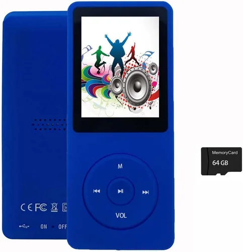 Miniatura 9 de Reproductor de MP3 de 64 GB con altavoz, auriculares, reproductor de música portátil para niños, soporte para grabación de voz, imagen, video, libro