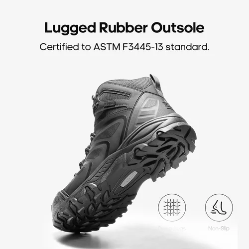 Miniatura 6 de NORTIV 8 Botas de trabajo impermeables para hombres botas de construcción de seguridad con punta de acero ARMADILLO-STL