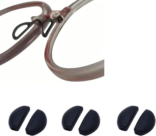 Eyeglass Nose Pads 3Pairs Pieces Replacement Push Slide Slip in Silicone Nosepads for Eye Glasses Sunglasses