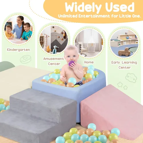 Miniatura 5 de Bloques de escalada de espuma Whiffee para niños pequeños, juguetes de escalada para niños pequeños en interiores, bloques de escalada para niños