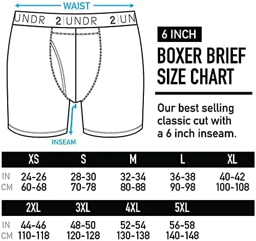 Miniatura 2 de 2UNDR Men's Swing Shift 6" Boxer Briefs