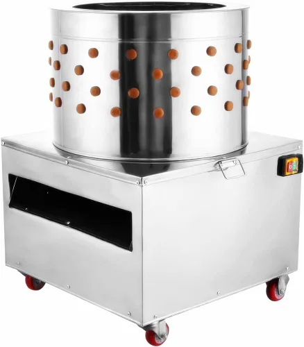 20" máquina del desplume del pollo del acero inoxidable, desplume la máquina De-Feather 1500W 275R/min, procesador eléctrico de alimentos de las