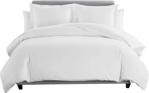 Miniatura 9 de Juego de cama de plumón de ganso de 8 piezas, 100% algodón, color gris pardo, tamaño matrimonial, incluye juego de sábanas de 600 hilos + juego