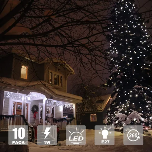 Miniatura 4 de Bombilla de luz nocturna, bombillas LED de 1 W, bombillas G14 G45 E26, bombillas de ahorro de energía, equivalente a 5 W, blanco frío de 6500 K