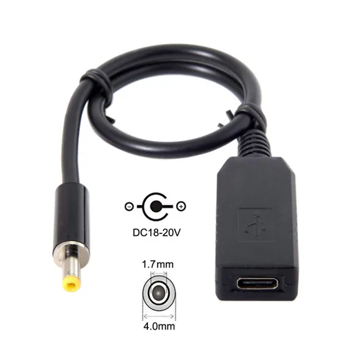 Miniatura 4 de chenyang Adaptador USB C a CC 20V USB C a 0.157 * 0.067 in Enchufe de alimentación PD 65W Emulador Trigger Cable de carga