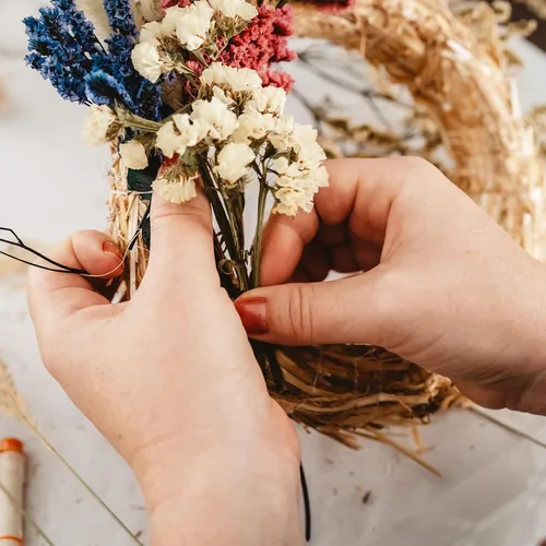 Miniatura 4 de PATIKIL Flores prensadas para manualidades, flores secas a granel, flores prensadas naturales, hojas para resina, jabón, vela, álbumes de recortes