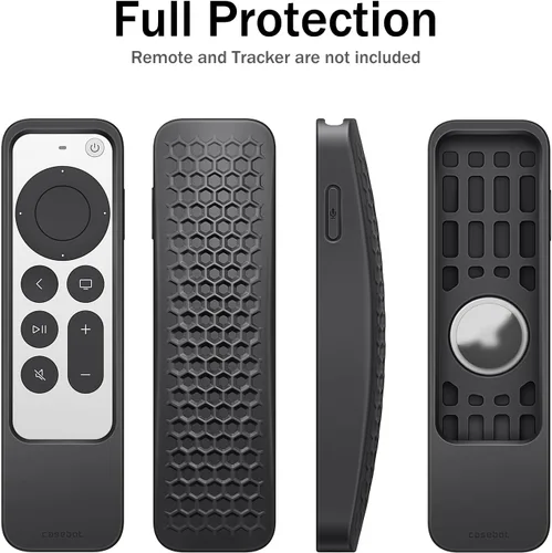Miniatura 4 de Fintie Funda protectora 2 en 1 para Apple TV Siri Remote y AirTag 2021 2022, ligera, antideslizante, a prueba de golpes, para control remoto Apple