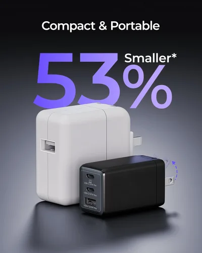 Miniatura 3 de wegear Cargador USB C de 67W, Bloque de Carga Rápida GaN de 3 Puertos con Enchufe Plegable, Compatible con MacBook Pro/Air, iPad Pro, iPhone