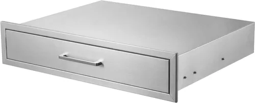 Miniatura 10 de Cajones de cocina de acero inoxidable de 18 pulgadas de ancho x 15 pulgadas de alto x 23 pulgadas de profundidad, cajones de barbacoa, montaje
