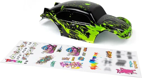 Miniatura 16 de SummitLink Cuerpo personalizado compatible con escala 1/10 1/8 RC coche o camión (camión no incluido) (abejorro amarillo)