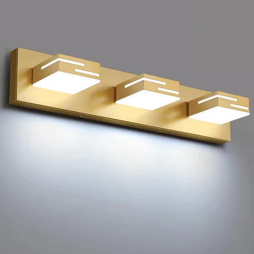 Miniatura 24 de Lámparas LED modernas para tocador de baño, 4 luces, 5CCT, regulables, color negro mate, para accesorios de iluminación de baño sobre espejo