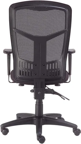 Miniatura 8 de Global Industrial Interion - Silla de oficina con respaldo alto y brazos ajustables, asiento tapizado de tela, negro, silla de oficina multifunción