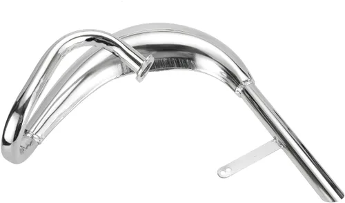 Miniatura 5 de FVRITO Silenciador de Escape Cromado de Alto Rendimiento Cámara de Expansión Tubo Junta Silenciador para Motor de 2 Tiempos 50cc 66cc 80cc 100cc
