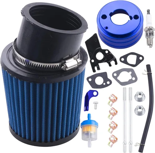 Miniatura 12 de Kit de Adaptador de Filtro de Aire de Carburador Mejorado de Alto Rendimiento con Bujía de Admisión Compatible con Predator 212cc 6.5 Hp Honda Gx160
