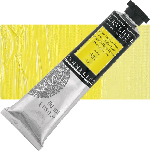 Miniatura 96 de Sennelier Acrílico para artistas extrafinos, 2.0 fl oz, luz verde cromo S3