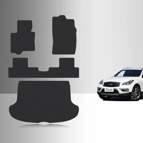Miniatura 8 de TOUGHPRO Juego de accesorios de alfombrillas (primera fila + 2da fila) para Infiniti QX50 resistente para todo tipo de clima