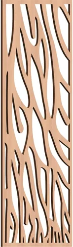 Miniatura 134 de 9 3/8"W x 24 3/8"H x 1/4"T Bristol Decorativos Paneles de Pared de Madera Calado, Cereza