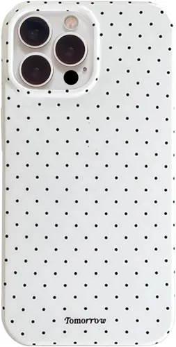 Miniatura 32 de inewateri Funda compatible con iPhone 11 con bonito diseño estético de lunares a la moda, fundas simples para TPU suave, funda de protección Negro