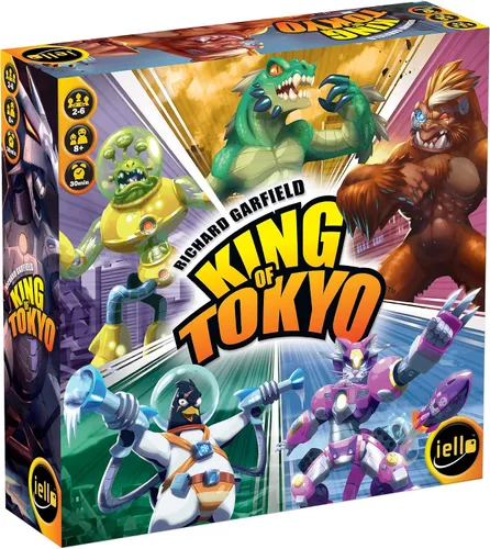 Miniatura 8 de IELLO: Rey de Tokio: Duelo - Juego de mesa para dos jugadores, juego de dados divertido y táctico de choque de monstruos gigantes, estrategia