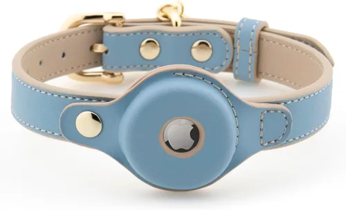 Miniatura 13 de Collares, arneses y correas para perros Nina Woof de Cupertino, fabricados con cuero vegano con soporte para dispositivo de seguimiento de perros