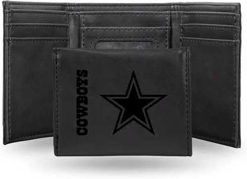 Miniatura 15 de Rico Industries Billetera marrón con grabado láser de la NFL, Baltimore Ravens, Trifold
