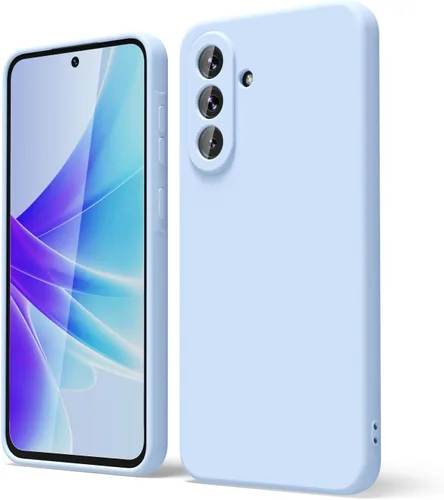 Miniatura 141 de oakxco Funda para teléfono Samsung Galaxy A12 con agarre de silicona líquida, linda delgada fina suave cubierta de gel de goma TPU lisa para mujeres
