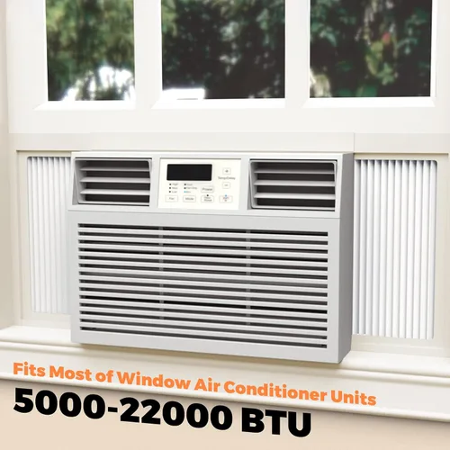 Miniatura 5 de GCGOODS Paneles laterales de aire acondicionado para ventana con doble capa, kit de panel lateral de aire acondicionado de ventana aislante