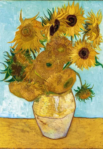 Miniatura 2 de Clementoni Rompecabezas de 1000 piezas para adultos, Van Gogh, Girasoli Sun Flowers