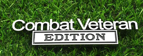 Miniatura 5 de 1 emblema de edición de veterano de combate, calcomanías en relieve 3D, calcomanías exteriores para camionetas, insignias de repuesto para F150 F250