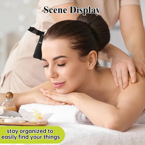 Miniatura 6 de Loción de masaje ajustable, funda de botella de terapeuta manos libres, organizador de suministros de salón de spa duradero, bolsa de cintura