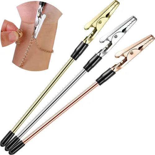 3 piezas de pulsera herramienta de joyería ayudante pulsera de mano ayudante equipo de fijación y gancho para joyería pulsera collar reloj cierres