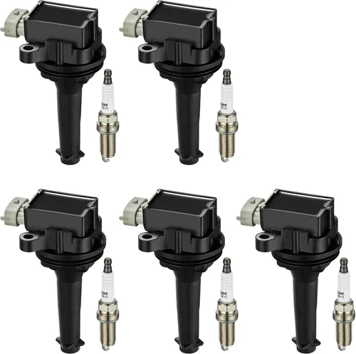 Miniatura 11 de BDFHYK Paquete de bobinas de encendido UF529 y bujías de iridio 4644 compatibles con Audi A3 A4 Allroad Quattro A5 Quattro Q5 TT Quattro Volkswagen