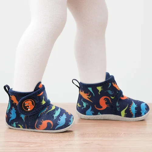 Miniatura 7 de LeIsfIt Pantuflas de casa para niños y niñas, botas de invierno para niños, cálidas, ligeras, con suela antideslizante