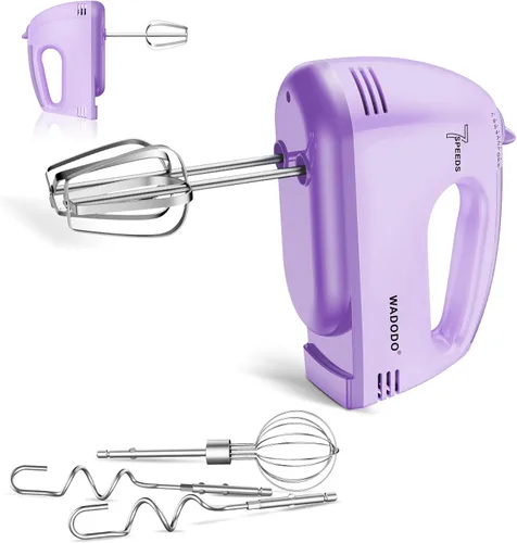 Miniatura 6 de WADODO Batidora de mano eléctrica de 7 velocidades - Mezclador de alimentos portátil mezclador de cocina con 304 *