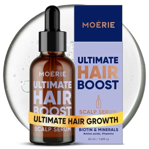 Moerie Suero para el Crecimiento del Cabello Ultimate para el Crecimiento Natural del Cabello y Engrosamiento - Tratamiento Anti Adelgazamiento y