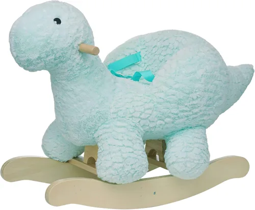 Miniatura 8 de Manhattan Toy Juguete mecedor de madera de elefante de peluche con corona, cinturón de seguridad ajustable y empuñaduras de madera grandes