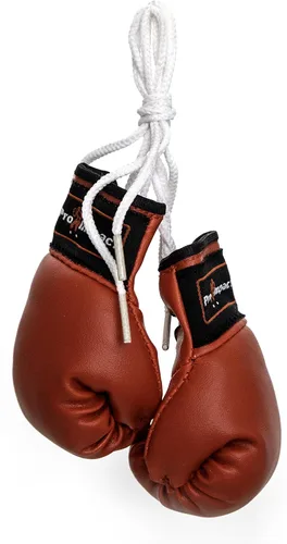 Miniatura 4 de Mini guantes de boxeo – Guantes de boxeo en miniatura – Decoración colgante o exhibición de recuerdo – para uso doméstico y coche – 1 par (negro)